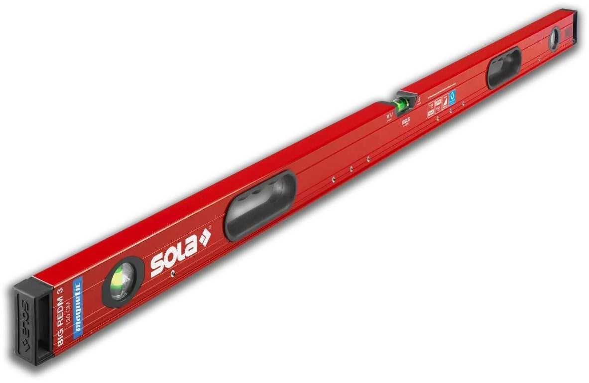 Sola Big RedM 3 120cm. Magnetic Level