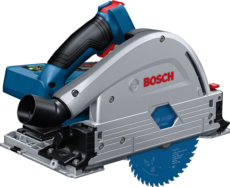 Bosch Professional GKT 18V-52 GC Cordless Plunge Saw 18V 8.0Ah BiTurbo in L-Boxx + Guide Rail FSN 1600 - 0615990L55