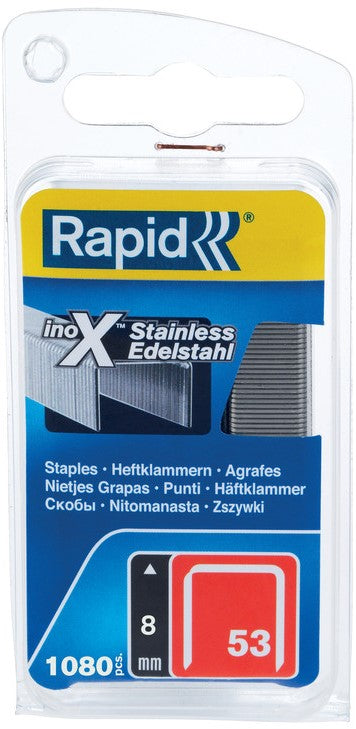 Rapid No. 53 dunne nieten RVS 8 mm - 40109510