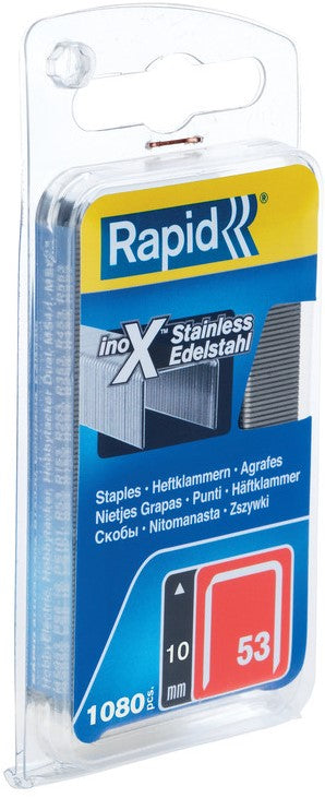 Rapid No. 53 dunne nieten RVS 10 mm - 40109511