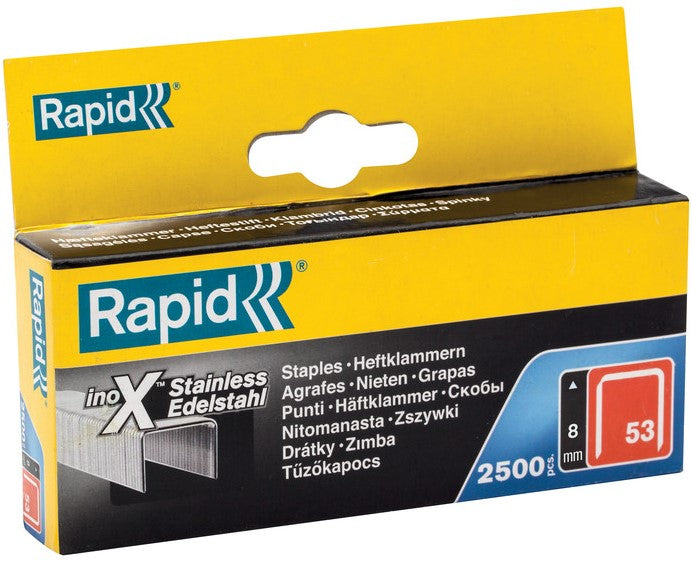 Rapid No. 53 dunne nieten RVS 8 mm - 23808000