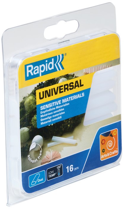 Rapid Oval lijmsticks voor de gevoelige materialen, Universeel transparant - 40107349