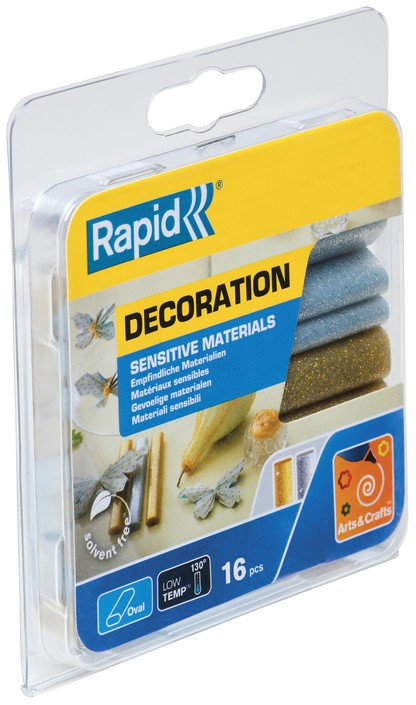 Rapid Oval lijmsticks voor de gevoelige materialen, Glitter Gekleurde - 40108463