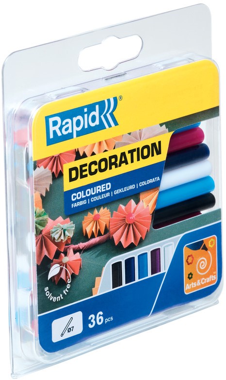 Rapid 7 x 90 mm lijmsticks Gekleurde - 5001363