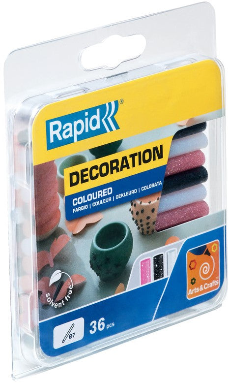 Rapid 7 x 90 mm lijmsticks Glitter Gekleurde - 5001422