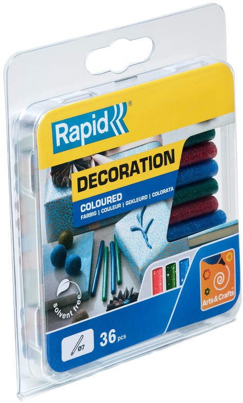 Rapid 7 x 90 mm lijmsticks Glitter Gekleurde - 5001424