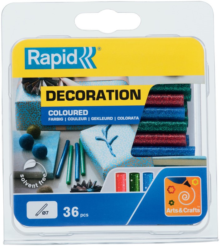Rapid 7 x 90 mm lijmsticks Glitter Gekleurde - 5001424