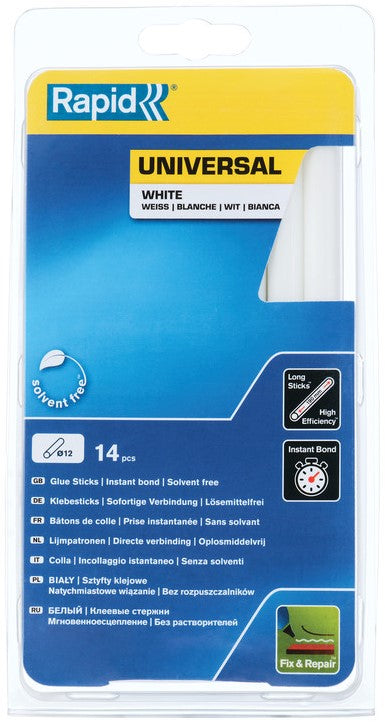 Rapid 12 x 190 mm lijmsticks Universal Wit - 40107361