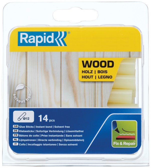Rapid 12 x 94 mm lijmsticks Hout - 40107360