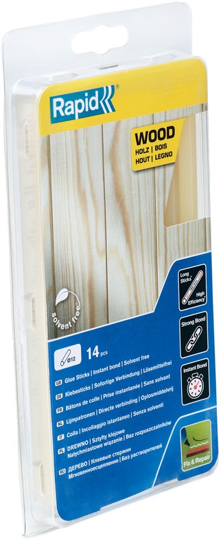 Rapid 12 x 190 mm lijmsticks Hout - 5001420