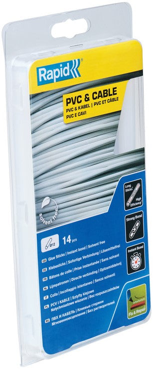 Rapid 12 x190 mm lijmsticks PVC & Cable - 40107363