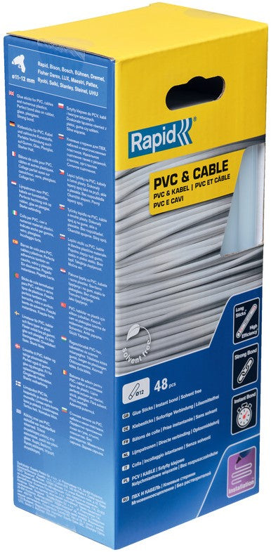 Rapid 12 x 190 mm lijmsticks PVC & Cable - 5001413