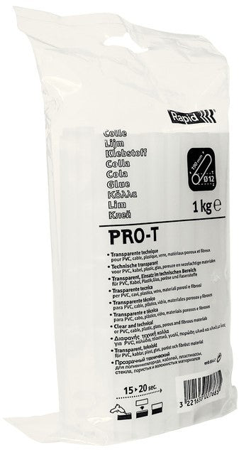Rapid 12 x 190 mm Professional Glue PVC &amp; Cable PRO-T - 40302768