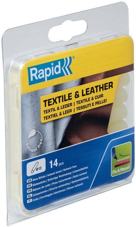 Rapid 12 x 94 mm lijmsticks Textiel & leer - 5001416