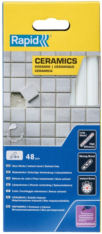 Rapid 12 x 190 mm Glue Sticks Ceramics - 5001415