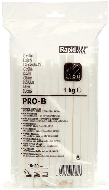 Rapid 12 x 190 mm Professional Lijm Sanitair & kabel PRO-B - 40302803