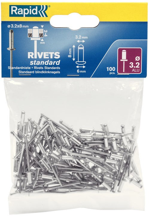 Rapid Standard quick rivet Ø3.2 x 8 mm - 5000377