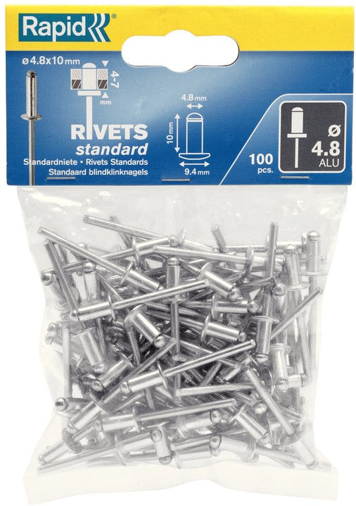 Rapid Standaard snelle klinknagel Ø4.8 x 10 mm - 5000380