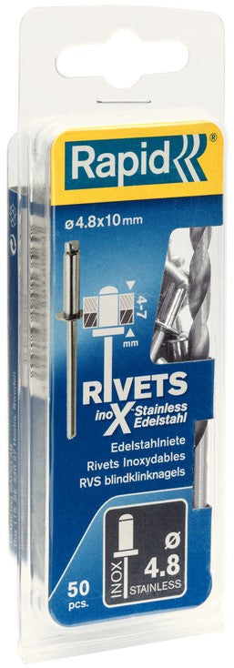 Edelstahl-Schnellniete Ø4,8 x 10 mm - 5000396