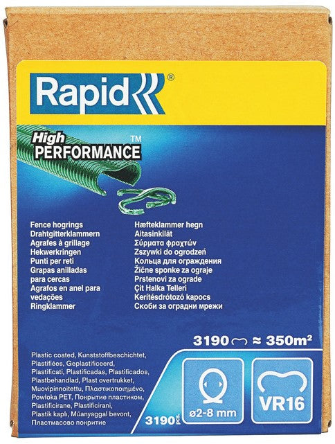 Rapid VR16 fence ring clips green - 40108809