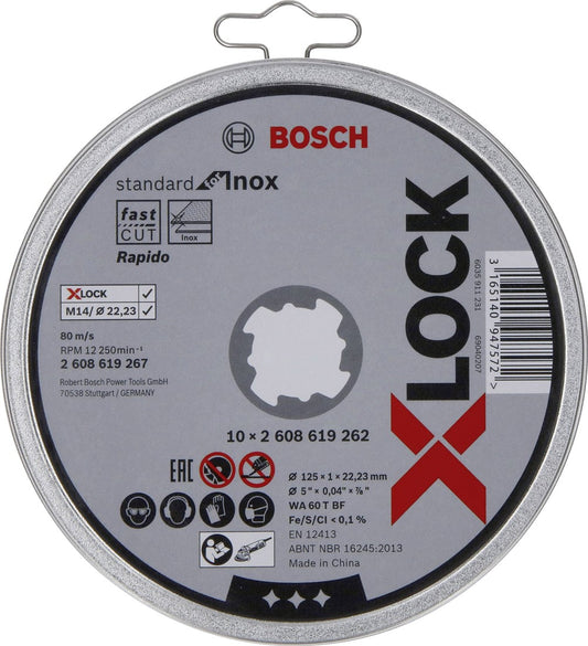 Bosch Professional Doorslijpschijven 115x1x22,23mm X-LOCK VE=10