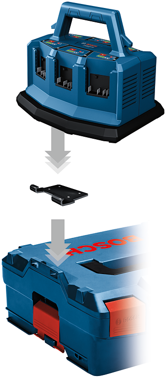 Bosch Professional GAL 18V6-80 Multi-Bay-Ladegerät 14,4 V–18 V – 1600A01U9L