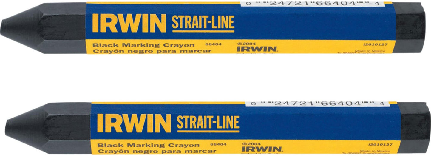 Irwin Zwart krijt 12 stuks - 66404