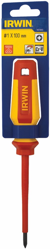 Irwin Schraubendreher PH 1 x 100 mm - VDE-isoliert - 1951863