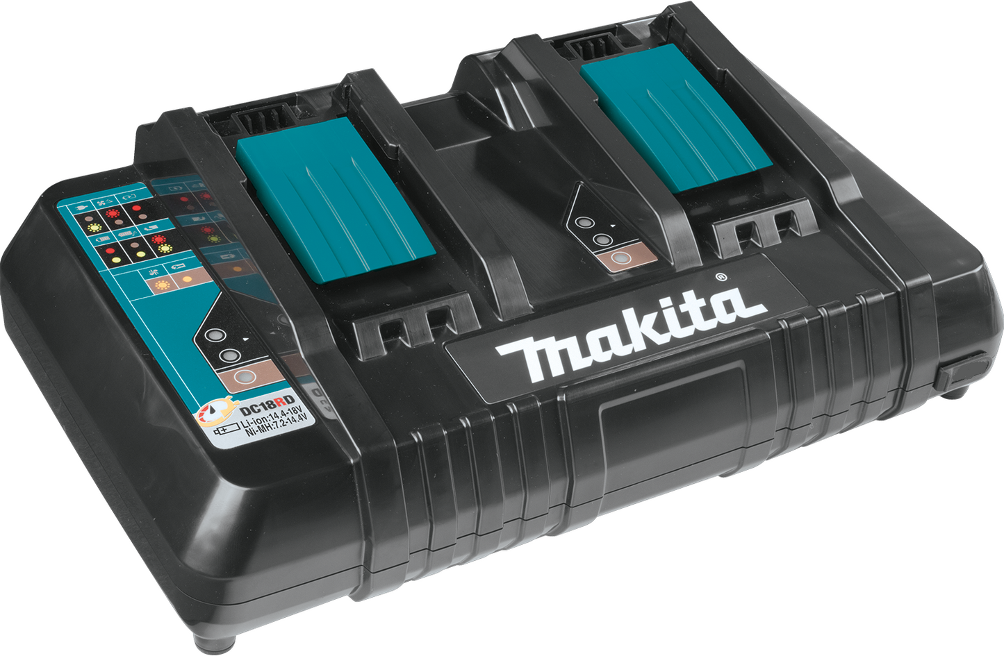 Makita DC18RD 7,2V - 18V Li-Ion Accu Duolader zonder USB Laadpoort - 196933-6Z