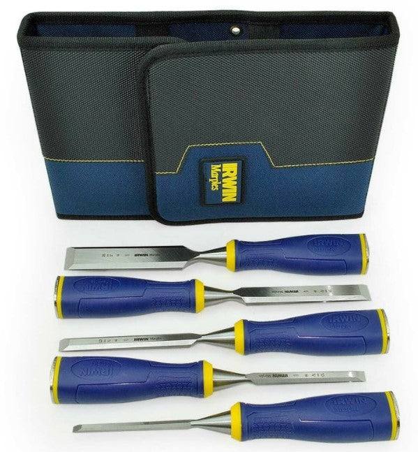 Irwin Universele Beitel met Slagkap MS500, 5 stuks, 6, 10, 15, 20, 25, etui - 10503429