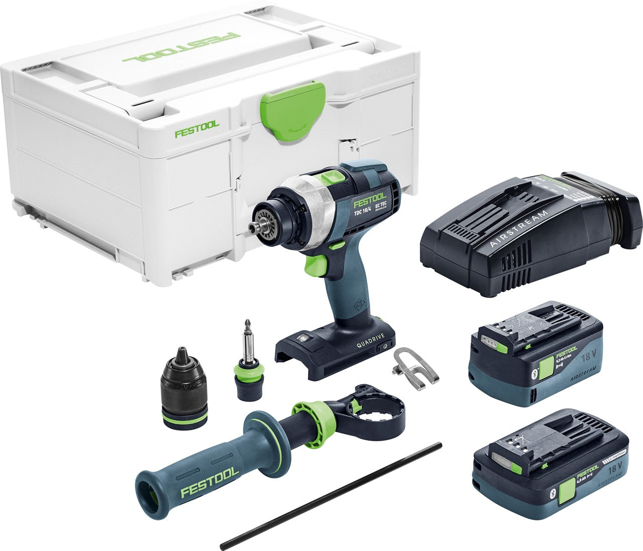 Festool TDC 18/4 5,2/4,0 I-Plus Akku-Bohrschrauber QUADRIVE im Systainer - 575602