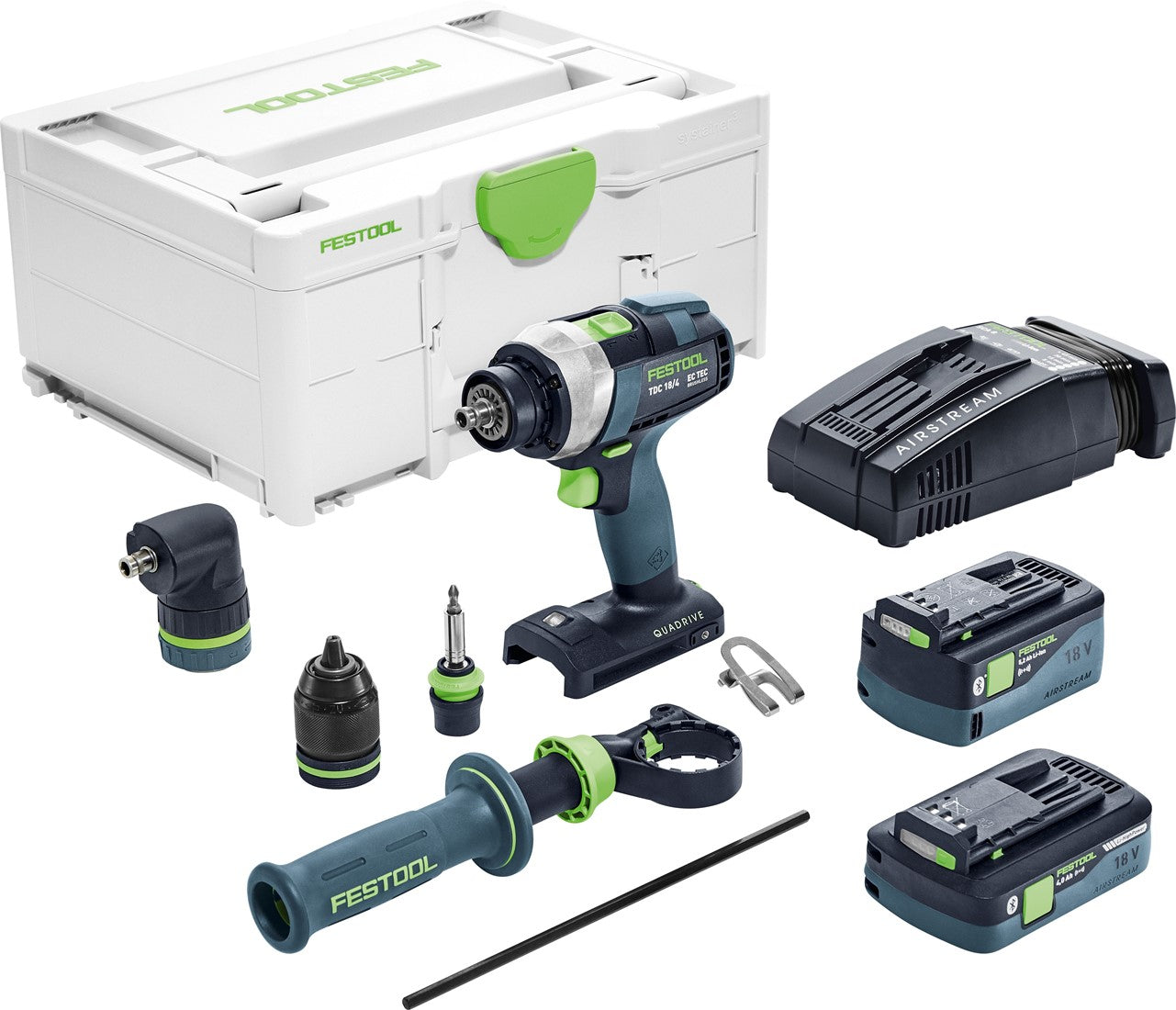 Festool TDC 18/4 5.2/4.0 I-Plus-SCA Cordless drill QUADRIVE in Systainer - 576766