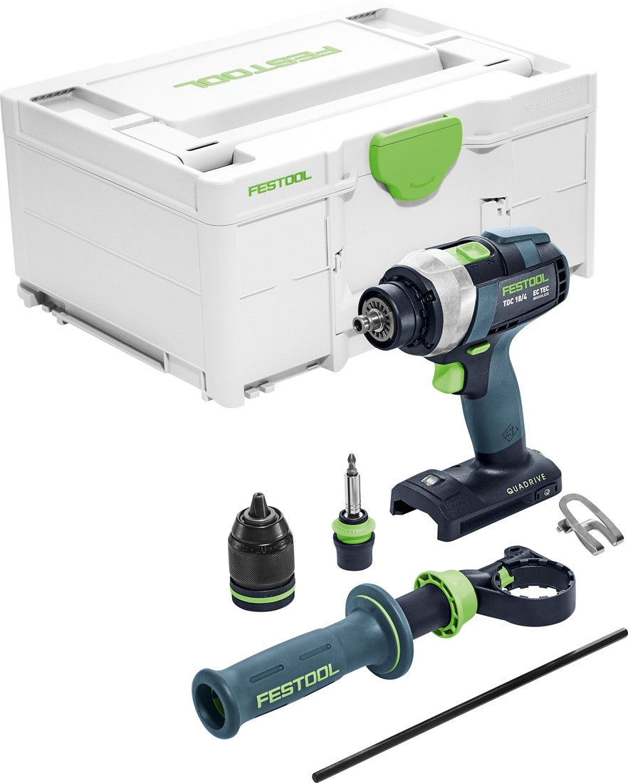 Festool TDC 18/4 5.2/4.0 I-Set-SCA Cordless drill QUADRIVE in Systainer - 575603