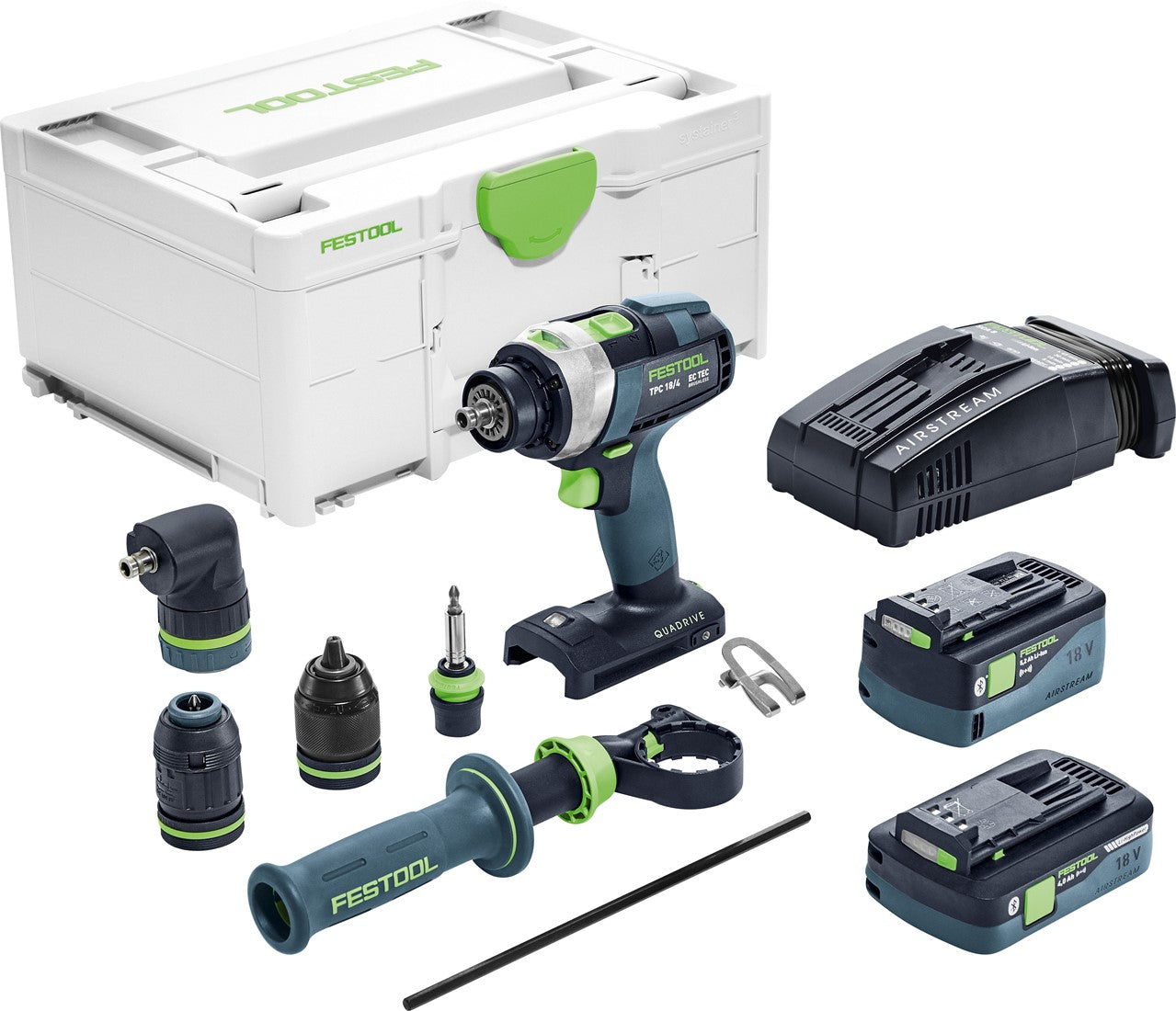 Festool TPC 18/4 5,2/4,0 I-Set SCA Akku-Schlagbohrschrauber QUADRIVE - 575606