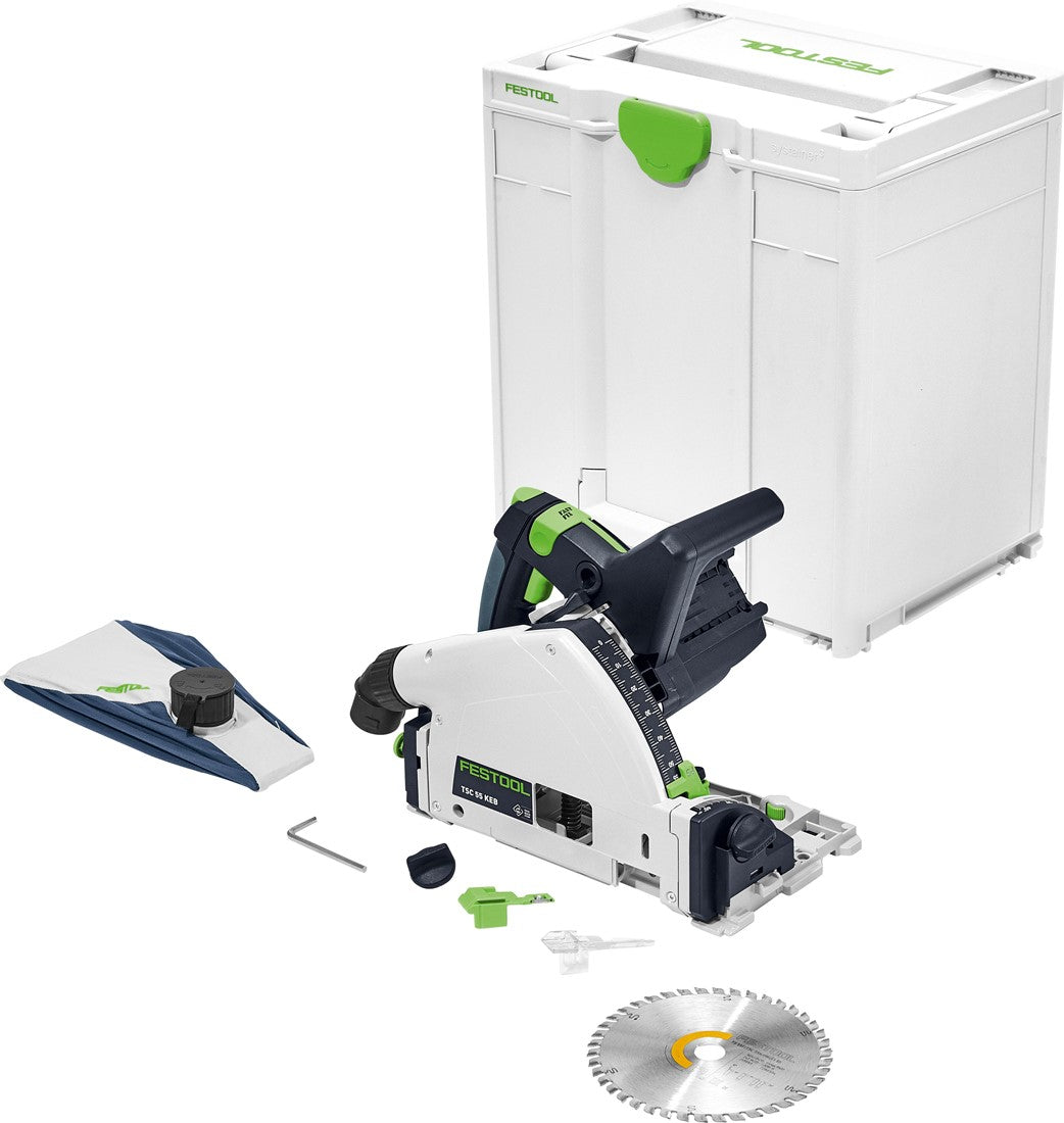 Festool TS 55 FQ-Plus-FS Plunge saw with FS 1400/2 guide rail in Systainer - 577015
