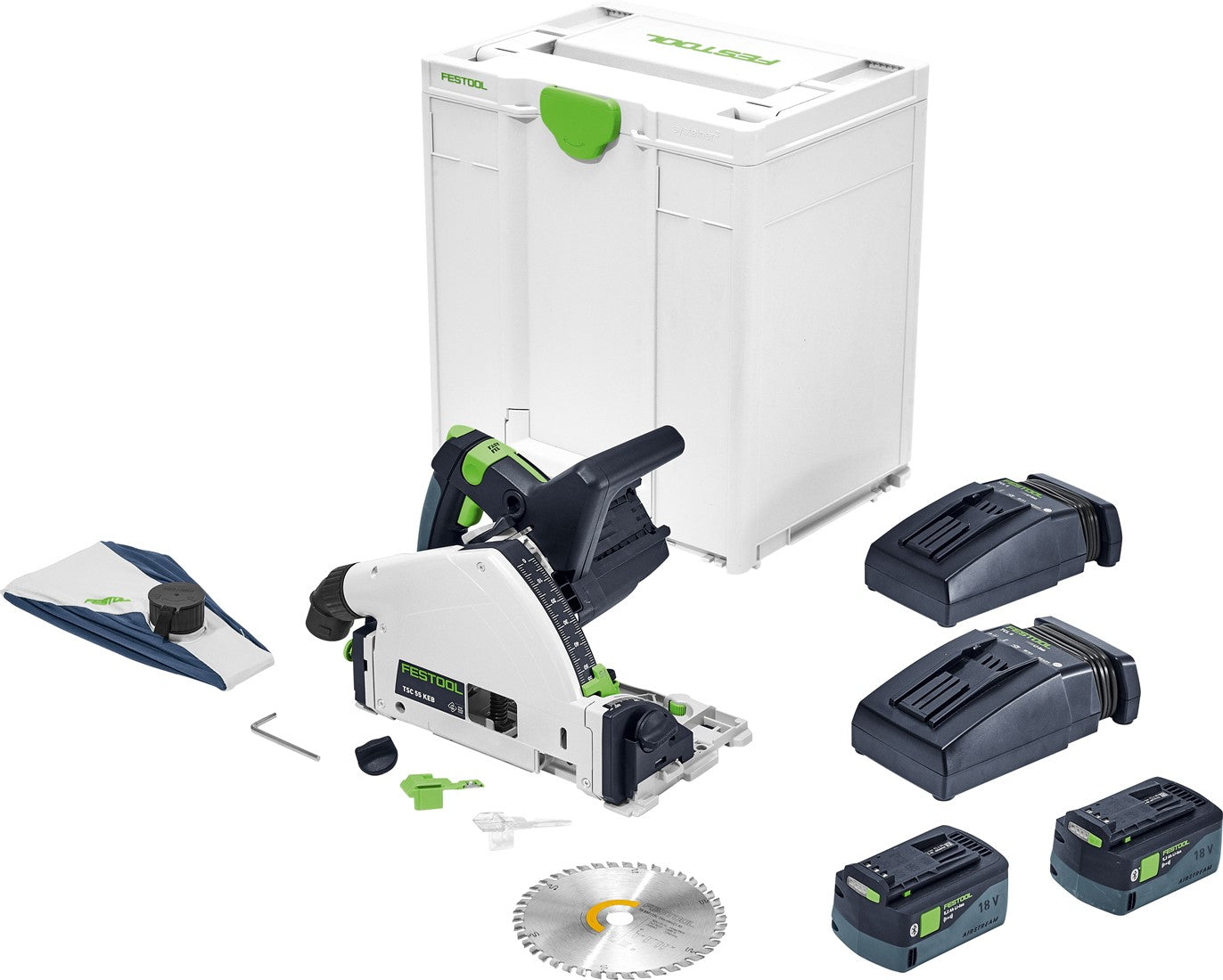 Festool TSC 55 KEB-Basic Accu Invalzaag in Systainer - 576712