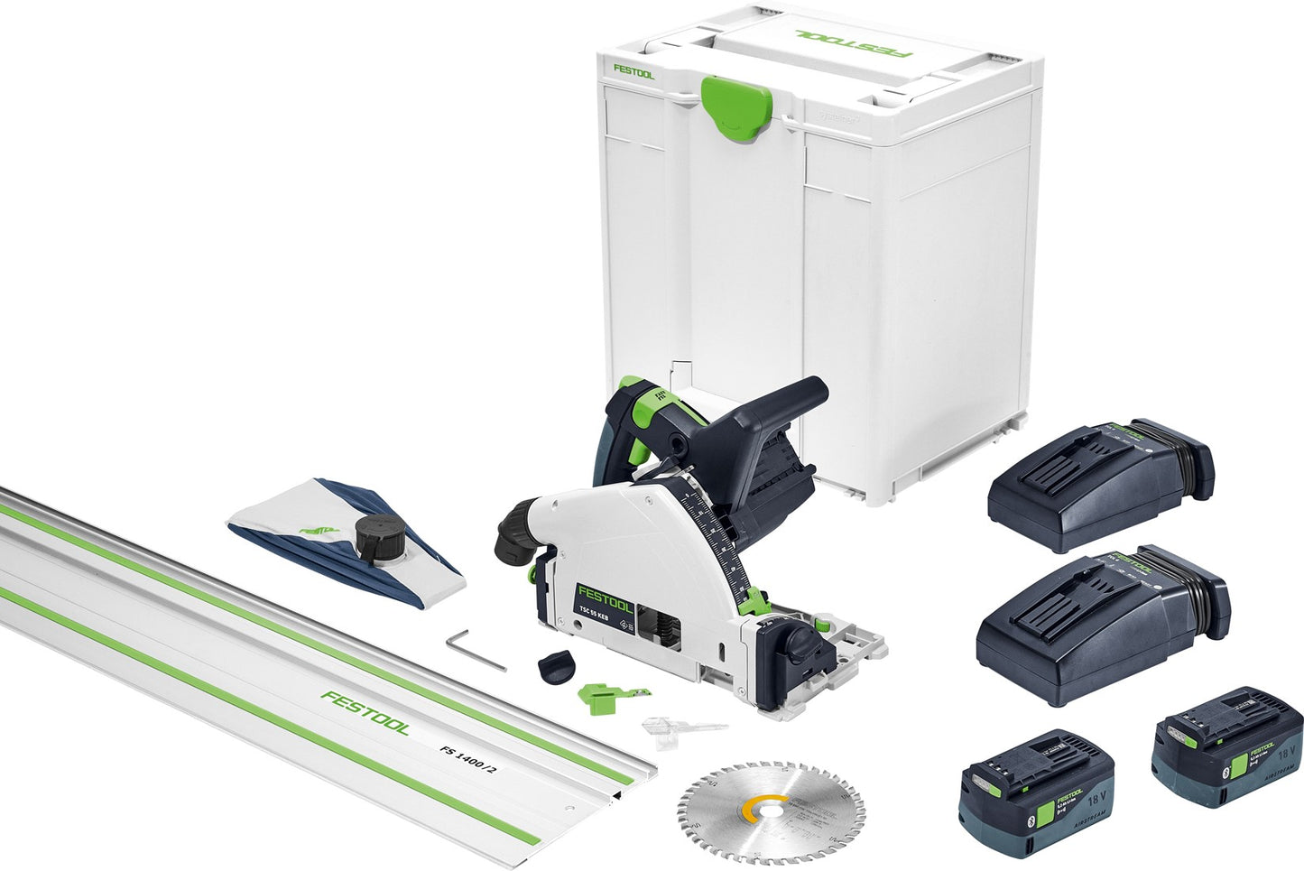 Festool Akku-Tauchsäge TSC 55 KEBI-Plus/XL im Systainer - 576714