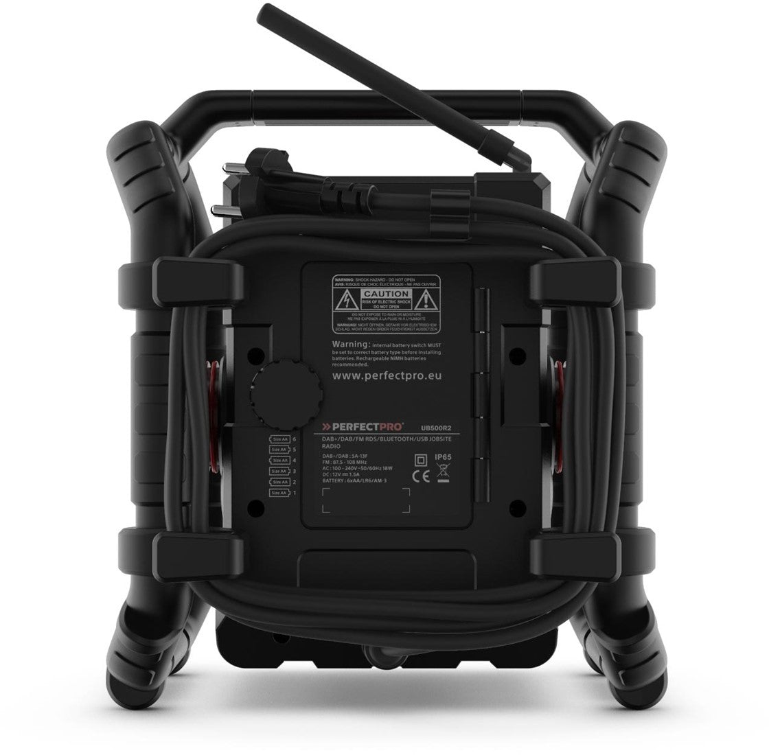 PerfectPro Teamplayer DAB + / FM / Bluetooth / USB (charger / player) / Rechargeable / IP65