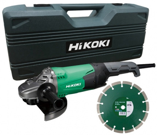 Haakse slijper 230 mm 2200 W met Diamantzaagblad in koffer - G23SW2WWZ