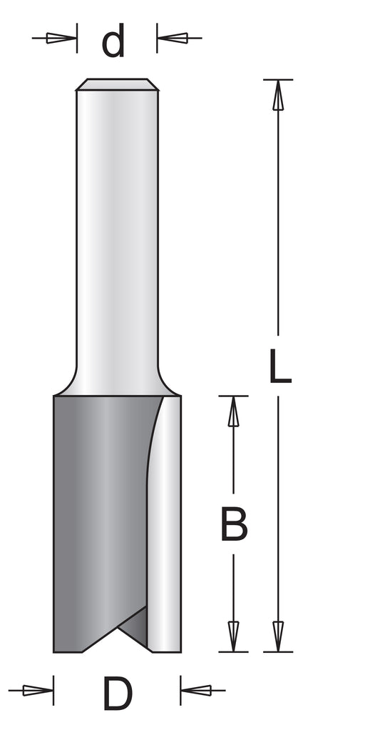 6 mm Nutfräser 10 x 32/64 mm - 754008