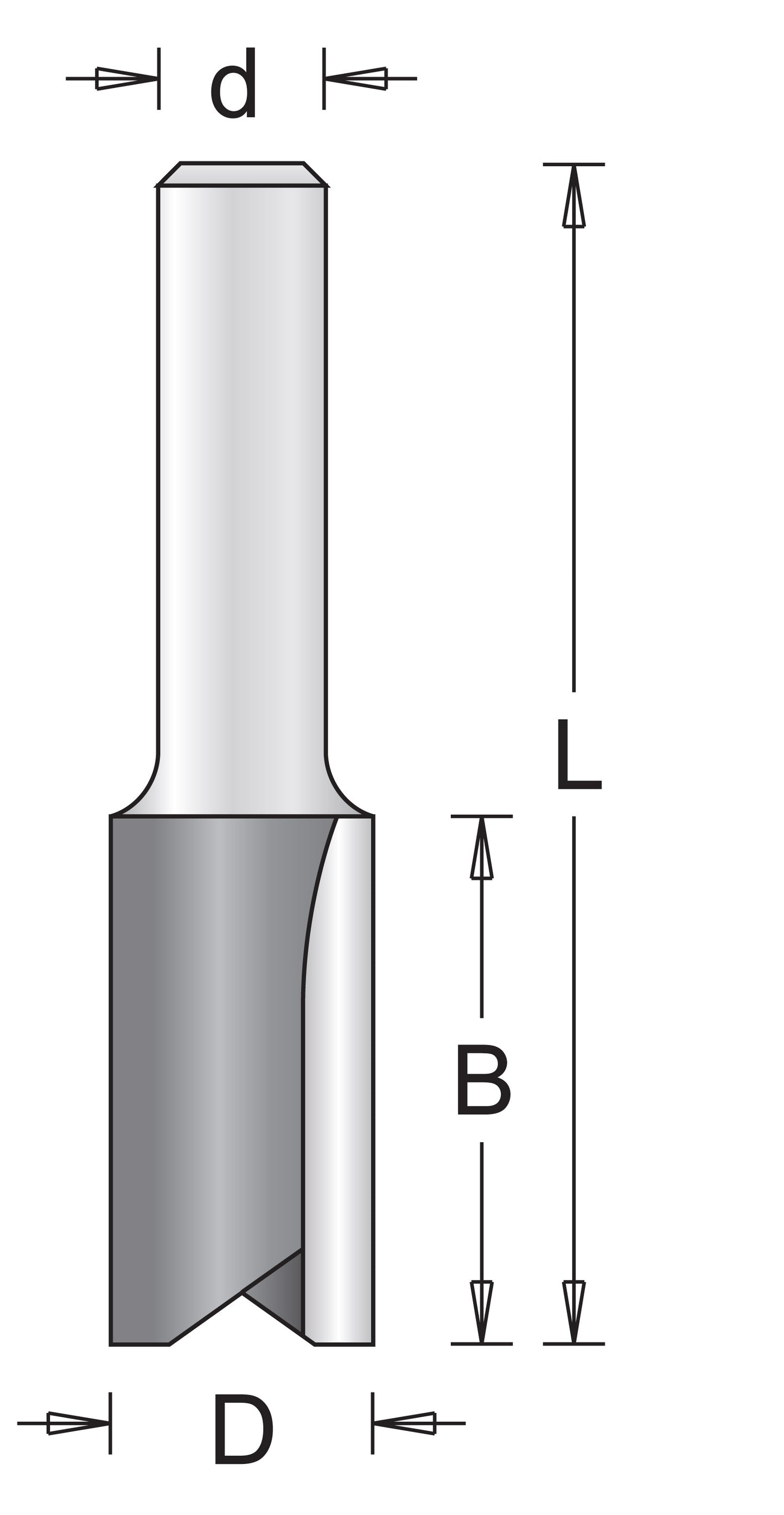 8 mm Nutfräser 4 x 11/51 mm - 754052