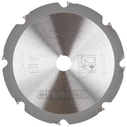 Saw blade for plaster &amp; cement-bound boards 190x30 Z8 - 4100015