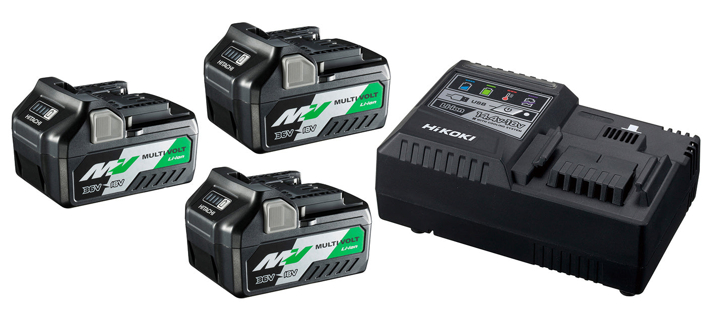 BoosterPack MultiVolt 3 x 18 V 5,0 Ah / 36 V 2,5 Ah + Acculader UC18YSL3 - UC18YSL3WA3