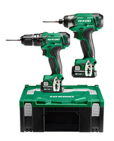 Cordless Impact Driver WH12DA + Cordless Drill DV12DA 12 V 2.5 Ah with Charger in HSC II Systainer - KC12DAWBZ