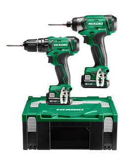 Cordless Impact Driver WH12DA + Cordless Drill DV12DA 12 V 2.5 Ah with Charger in HSC II Systainer - KC12DAWBZ