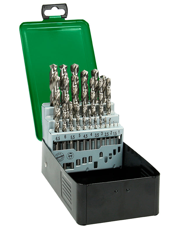 Metaalboren HSS-G Din 338 cassette 25 stuks - 780467