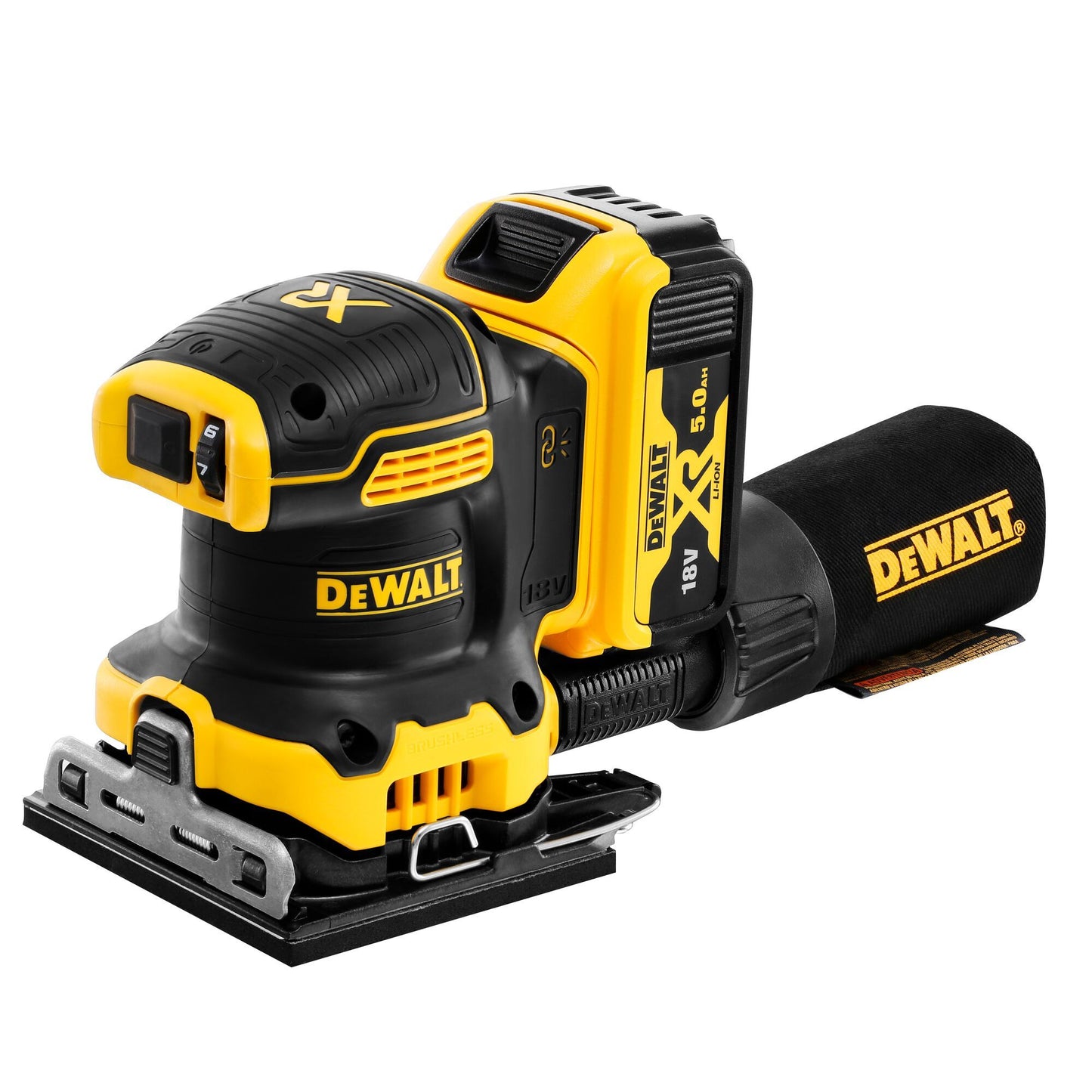 DCW200P2 Cordless Orbital Sander 18V 5.0Ah in TSTAK