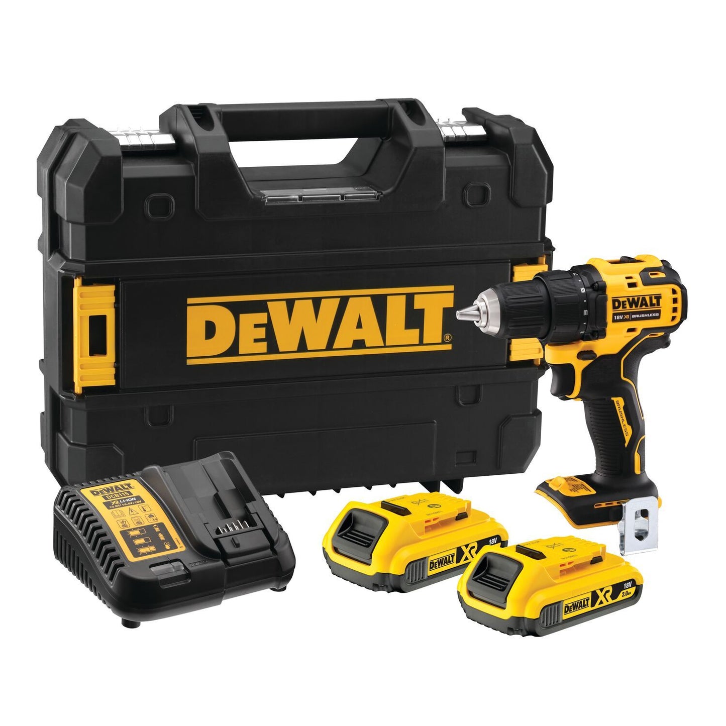 DCD708D2T Cordless Drill Driver 18V 2.0Ah XR Li-Ion