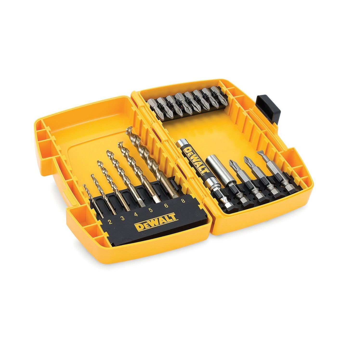 DT7921B 19-teiliges Bohrer- und Bit-Set Robuster Koffer
