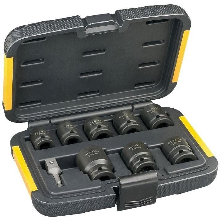 DT7507 Slagmoersleutel doppenset 9-dlg.